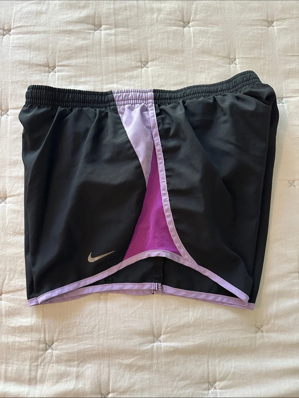 Nike Women’s Black and Lavender Athletic Shorts